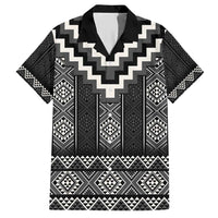 Black Taniko Aotearoa Hawaiian Shirt Niho Taniwha Mix Poutama LT14 Black - Polynesian Pride