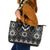 Black Taniko Aotearoa Leather Tote Bag Niho Taniwha Mix Poutama