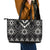 Black Taniko Aotearoa Leather Tote Bag Niho Taniwha Mix Poutama