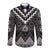 Black Taniko Aotearoa Long Sleeve Button Shirt Niho Taniwha Mix Poutama