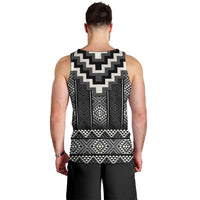 Black Taniko Aotearoa Men Tank Top Niho Taniwha Mix Poutama LT14 - Polynesian Pride