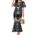 Black Taniko Aotearoa Mermaid Dress Niho Taniwha Mix Poutama