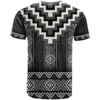 Black Taniko Aotearoa T Shirt Niho Taniwha Mix Poutama LT14 - Polynesian Pride