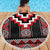 Red Taniko Aotearoa Beach Blanket Niho Taniwha Mix Poutama LT14