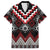 Red Taniko Aotearoa Hawaiian Shirt Niho Taniwha Mix Poutama