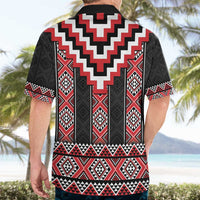 Red Taniko Aotearoa Hawaiian Shirt Niho Taniwha Mix Poutama LT14 - Polynesian Pride