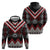 Red Taniko Aotearoa Hoodie Niho Taniwha Mix Poutama