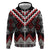 Red Taniko Aotearoa Hoodie Niho Taniwha Mix Poutama