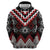 Red Taniko Aotearoa Hoodie Niho Taniwha Mix Poutama