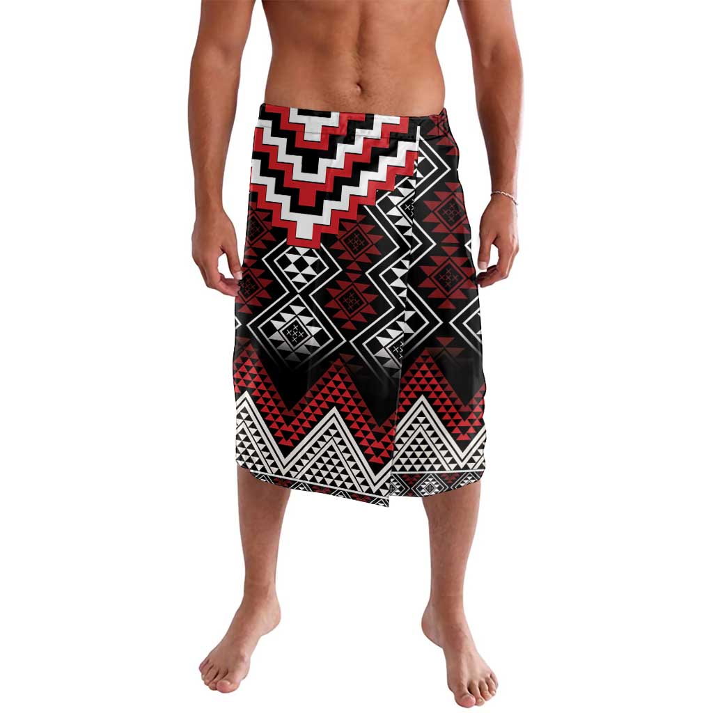 Red Taniko Aotearoa Lavalava Niho Taniwha Mix Poutama LT14