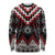 Red Taniko Aotearoa Long Sleeve Shirt Niho Taniwha Mix Poutama