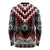 Red Taniko Aotearoa Long Sleeve Shirt Niho Taniwha Mix Poutama