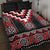 Red Taniko Aotearoa Quilt Bed Set Niho Taniwha Mix Poutama LT14