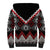 Red Taniko Aotearoa Sherpa Hoodie Niho Taniwha Mix Poutama