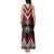 Red Taniko Aotearoa Tank Maxi Dress Niho Taniwha Mix Poutama