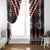 Red Taniko Aotearoa Window Curtain Niho Taniwha Mix Poutama