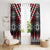 Red Taniko Aotearoa Window Curtain Niho Taniwha Mix Poutama