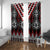 Red Taniko Aotearoa Window Curtain Niho Taniwha Mix Poutama