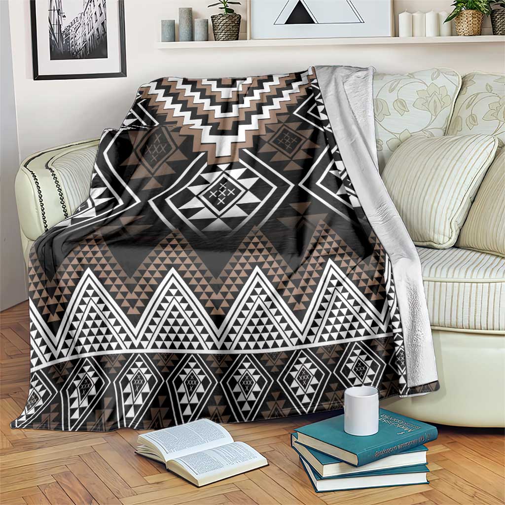 Brown Taniko Aotearoa Blanket Niho Taniwha Mix Poutama