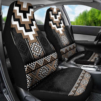 Brown Taniko Aotearoa Car Seat Cover Niho Taniwha Mix Poutama LT14