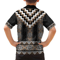 Brown Taniko Aotearoa Hawaiian Shirt Niho Taniwha Mix Poutama LT14 - Polynesian Pride