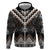 Brown Taniko Aotearoa Hoodie Niho Taniwha Mix Poutama