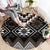 Brown Taniko Aotearoa Round Carpet Niho Taniwha Mix Poutama