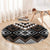 Brown Taniko Aotearoa Round Carpet Niho Taniwha Mix Poutama