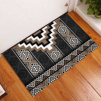 Brown Taniko Aotearoa Rubber Doormat Niho Taniwha Mix Poutama LT14