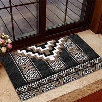 Brown Taniko Aotearoa Rubber Doormat Niho Taniwha Mix Poutama LT14