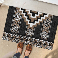 Brown Taniko Aotearoa Rubber Doormat Niho Taniwha Mix Poutama LT14