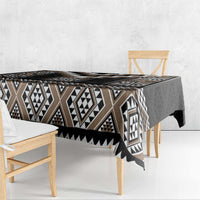 Brown Taniko Aotearoa Tablecloth Niho Taniwha Mix Poutama LT14 - Polynesian Pride