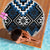 Blue Taniko Aotearoa Beach Blanket Niho Taniwha Mix Poutama