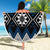 Blue Taniko Aotearoa Beach Blanket Niho Taniwha Mix Poutama