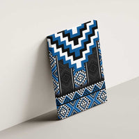 Blue Taniko Aotearoa Canvas Wall Art Niho Taniwha Mix Poutama LT14 - Polynesian Pride