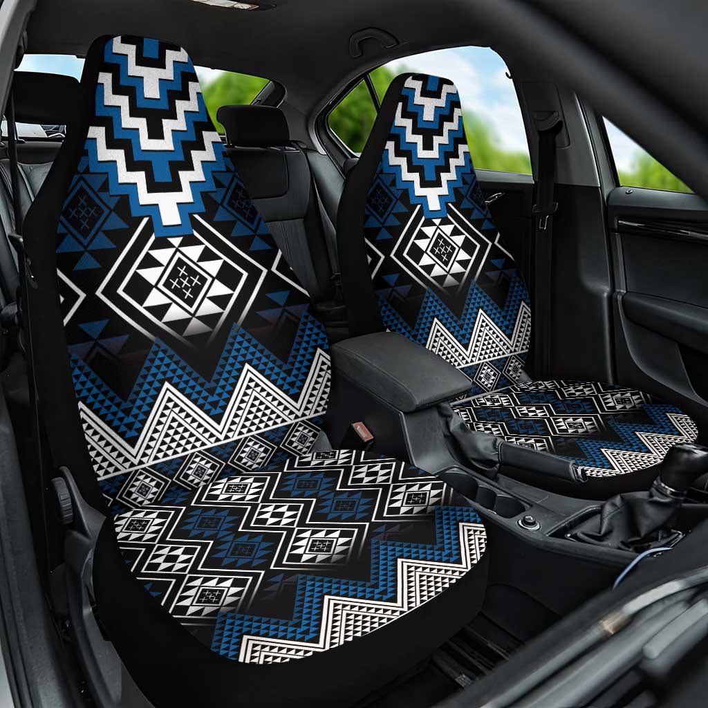 Blue Taniko Aotearoa Car Seat Cover Niho Taniwha Mix Poutama