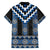 Blue Taniko Aotearoa Family Matching Off Shoulder Maxi Dress and Hawaiian Shirt Niho Taniwha Mix Poutama LT14