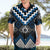 Blue Taniko Aotearoa Hawaiian Shirt Niho Taniwha Mix Poutama