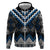 Blue Taniko Aotearoa Hoodie Niho Taniwha Mix Poutama