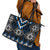 Blue Taniko Aotearoa Leather Tote Bag Niho Taniwha Mix Poutama