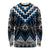 Blue Taniko Aotearoa Long Sleeve Shirt Niho Taniwha Mix Poutama