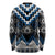 Blue Taniko Aotearoa Long Sleeve Shirt Niho Taniwha Mix Poutama