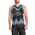 Blue Taniko Aotearoa Men Tank Top Niho Taniwha Mix Poutama