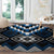 Blue Taniko Aotearoa Round Carpet Niho Taniwha Mix Poutama