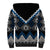 Blue Taniko Aotearoa Sherpa Hoodie Niho Taniwha Mix Poutama