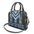 Blue Taniko Aotearoa Shoulder Handbag Niho Taniwha Mix Poutama