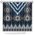 Blue Taniko Aotearoa Shower Curtain Niho Taniwha Mix Poutama