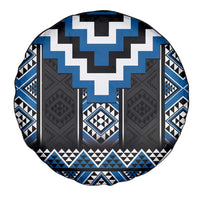 Blue Taniko Aotearoa Spare Tire Cover Niho Taniwha Mix Poutama LT14 - Polynesian Pride