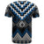 Blue Taniko Aotearoa T Shirt Niho Taniwha Mix Poutama