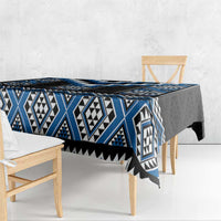 Blue Taniko Aotearoa Tablecloth Niho Taniwha Mix Poutama LT14 - Polynesian Pride